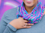 Colorful Eyelet Cowl image 2 thumbnail