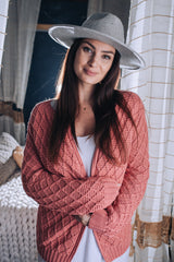 Waffle Stitch Cardigan image 2 thumbnail