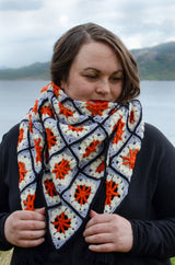 Granny Square Triangle Shawl image 2 thumbnail
