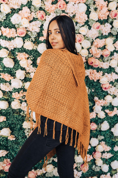 Sugar Maple Poncho (Crochet) – Lion Brand Yarn