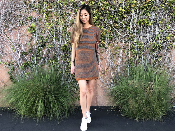 Knit Kit - Callie T-Shirt Dress Lion Brand Yarn Knit Kit - Callie T-Shirt Dress Lion Brand Yarn