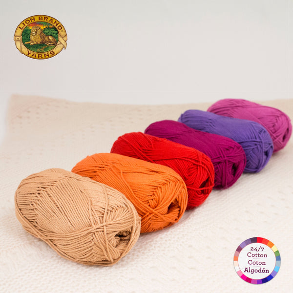 Color Palette 24/7 Cotton® Yarn Fiesta Lion Brand Yarn