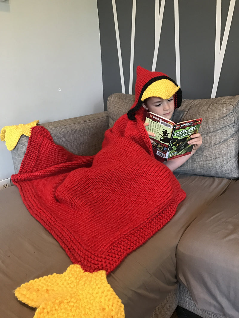 Knit Kit - Hooded Bird Blanket