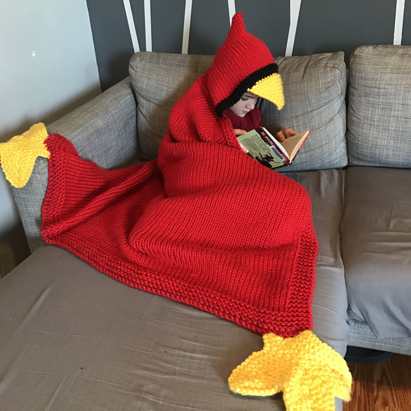 Knit Kit - Hooded Bird Blanket