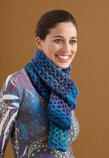Shades of Blue Scarf Pattern - Version 1 image 2 thumbnail