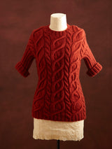 Cabled Pullover And Cowl Pattern image 2 thumbnail