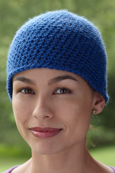 Comforting Blue Cap (Crochet) – Lion Brand Yarn display picture 3