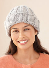 Loom Knit Cable Hat And Wristers - Version 1 image 2 thumbnail