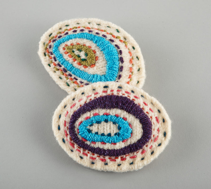 Embroidered Sachets Pattern (Knit)