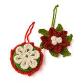 Poinsettia Ornament (Crochet) - Version 1 thumbnail