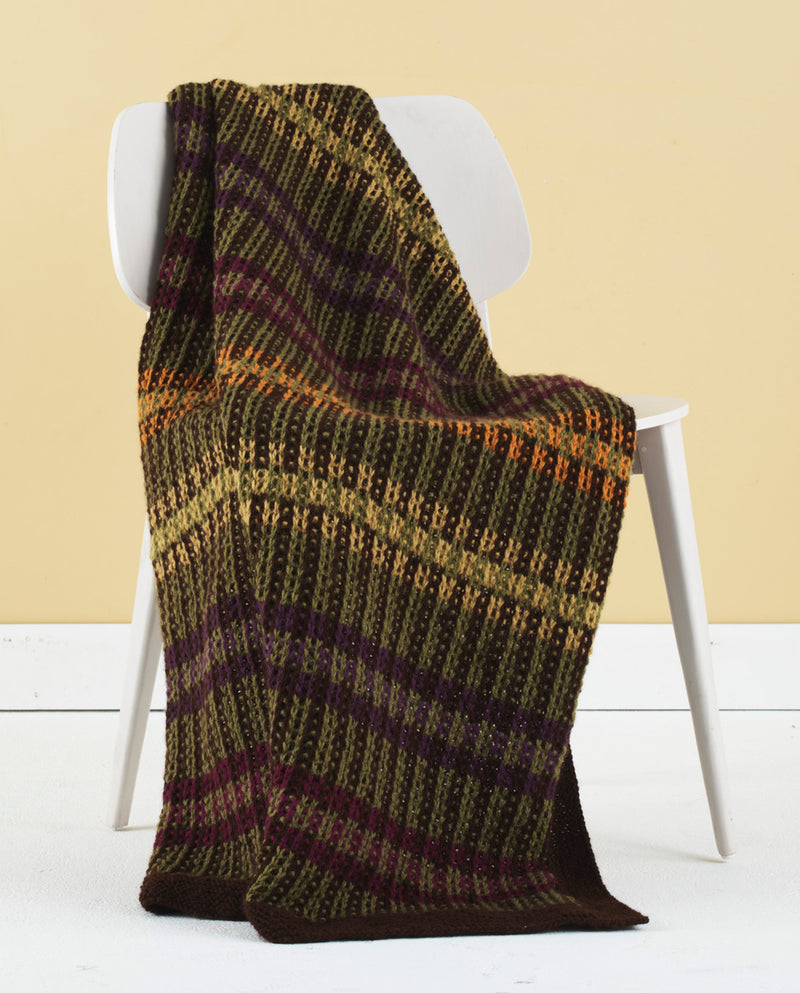 Shaded Stripes Afghan (Knit)