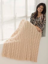 Dancing Cable Afghan (Knit) thumbnail