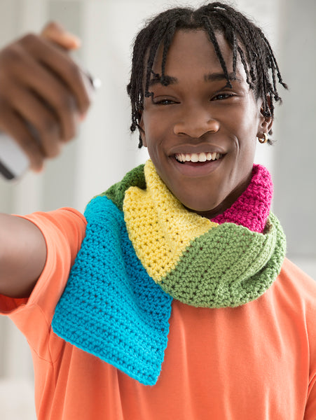 Fruit Platter Scarf (Crochet) – Lion Brand Yarn