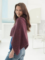 Loom Knit Collared Wrap - Version 1 image 2 thumbnail