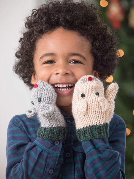 leinwande Boa Hand Knitted Mittens新品未使用 Cat And Mouse Mittens (Knit) - Version 1 – Lion Brand Yarn