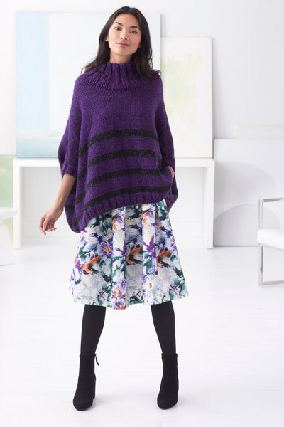 Montclair Poncho (Knit) – Lion Brand Yarn