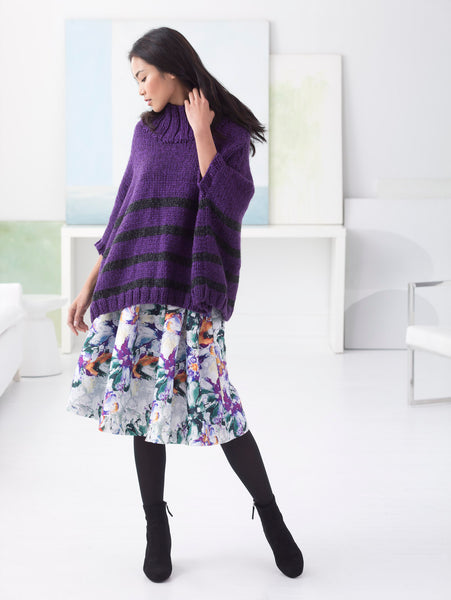 Montclair Poncho (Knit) – Lion Brand Yarn
