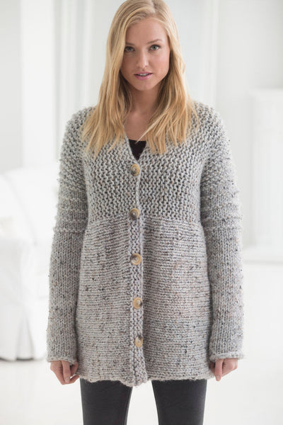 Reading Room Cardigan (Knit) - Version 1 – Lion Brand Yarn