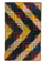 Log Cabin Arrow Afghan (Crochet) thumbnail