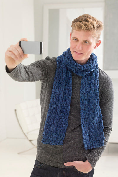 Sky's The Limit #Scarfie (Knit) – Lion Brand Yarn