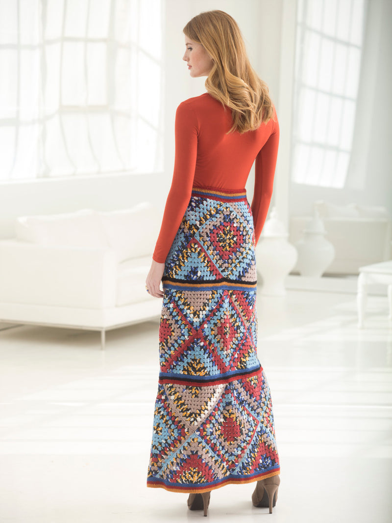 Granny Square Skirt (Crochet) - Version 1