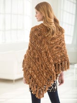 Cabled Rectangles Poncho (Knit) thumbnail