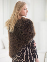 Vegan Fur Poncho image 2 thumbnail