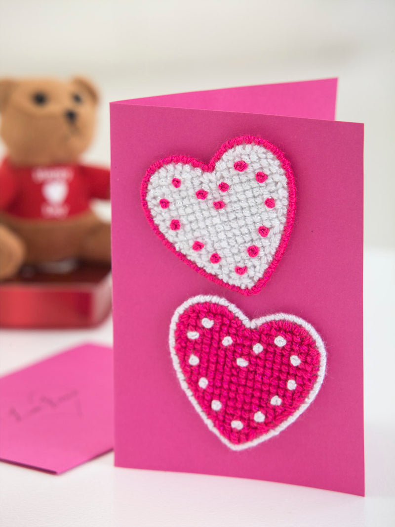 Valentine Hearts Card (Crafts)