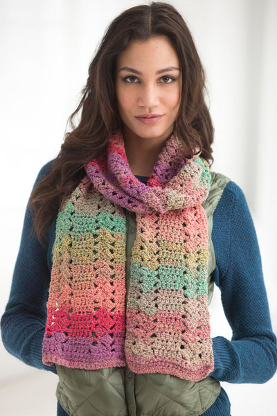 Easy Eyelet Scarf (Crochet) – Lion Brand Yarn