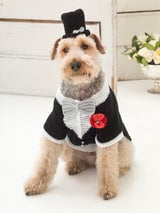 The Barking Groom Tuxedo And Top Hat (Crochet) thumbnail