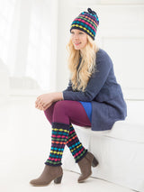 Colorwork Leg Warmers And Hat image 2 thumbnail
