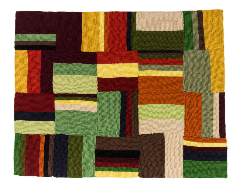 Directional Color Afghan (Knit)