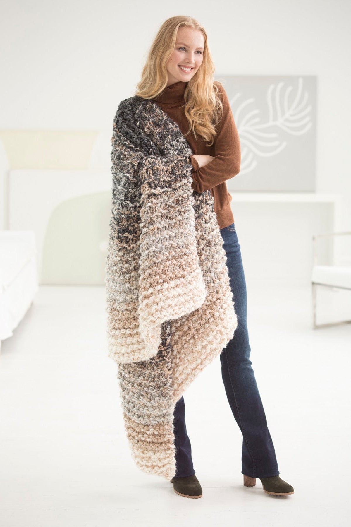 8 Hour Throw (Knit) – Lion Brand Yarn