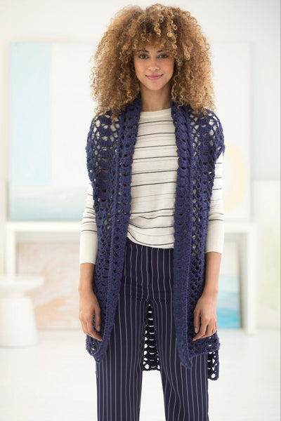 Hi-Low Vest (Crochet) – Lion Brand Yarn