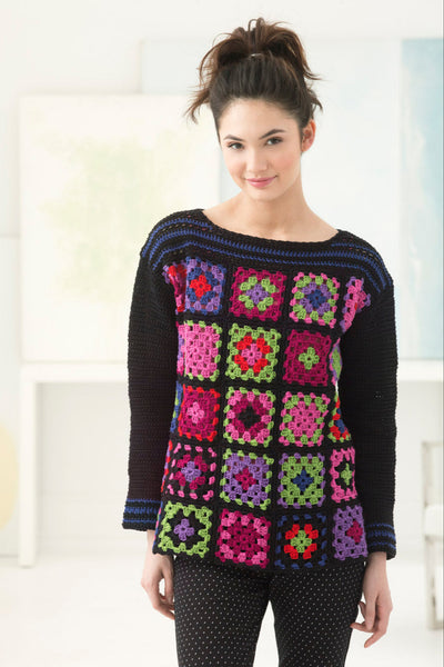 Picadilly Circus Pullover (Crochet) – Lion Brand Yarn