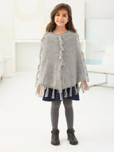 Girl's Fringed Poncho image 2 thumbnail