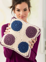 Crochet Motif Pillow image 2 thumbnail