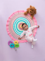 Round Ruffled Baby Afghan (Knit) thumbnail