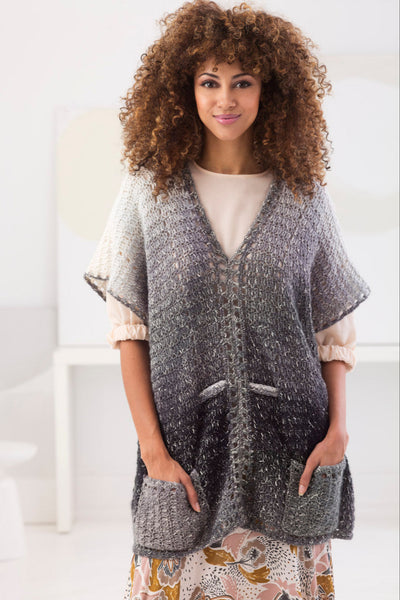 Metropolis Belted Tunic (Crochet) - Version 1 – Lion Brand Yarn