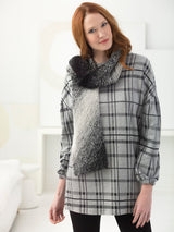 Diagonal Knit Scarf image 2 thumbnail