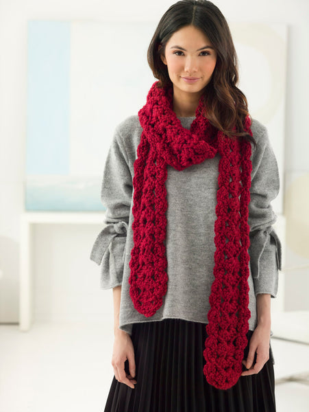 Textured Scarf (Crochet) – Lion Brand Yarn