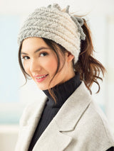 Cabled Bun Hat image 2 thumbnail