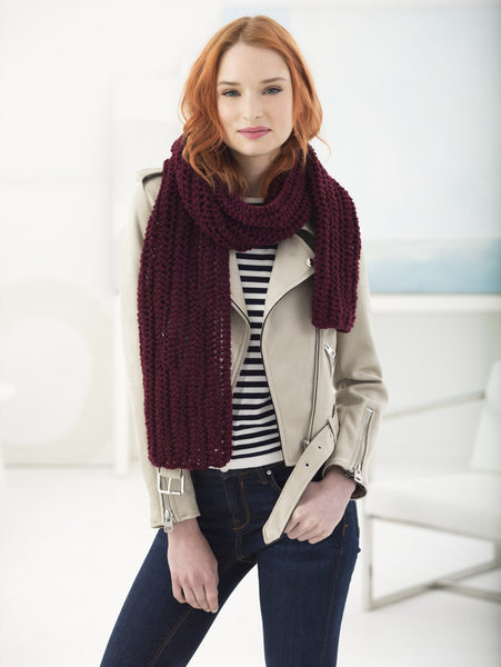 Crowley Lace Scarf (Knit) – Lion Brand Yarn