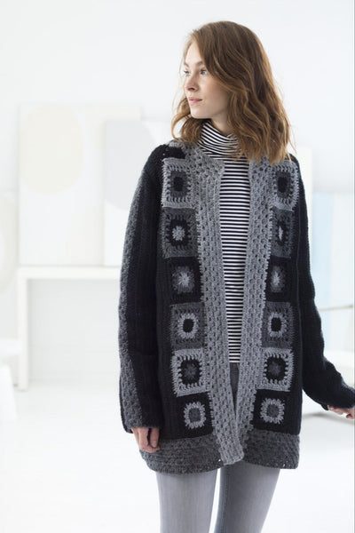 Matty M Womens Car Coat Hooded Cardigan Sweater (Medium, Green Plaid) At Women's Clothing Store