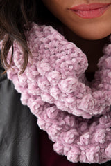 Lila Bobble Cowl image 2 thumbnail