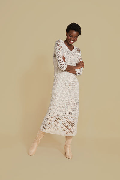 【ANDMARY】Layered crochet dress (LVD, F) Crochet Dress Pattern - Dimension – Mermaidcat Designs
