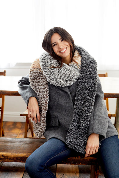 Color Block Scarf (Knit) - Version 5 – Lion Brand Yarn