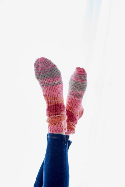 Bush Hill Crochet Socks (Crochet) – Lion Brand Yarn