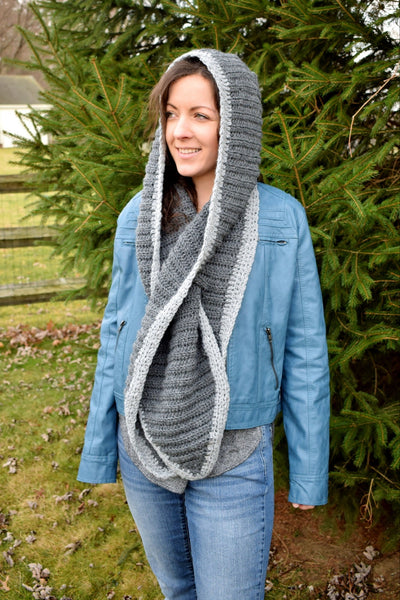 Hooded Scarf With Keyhole (Crochet) – Lion Brand Yarn