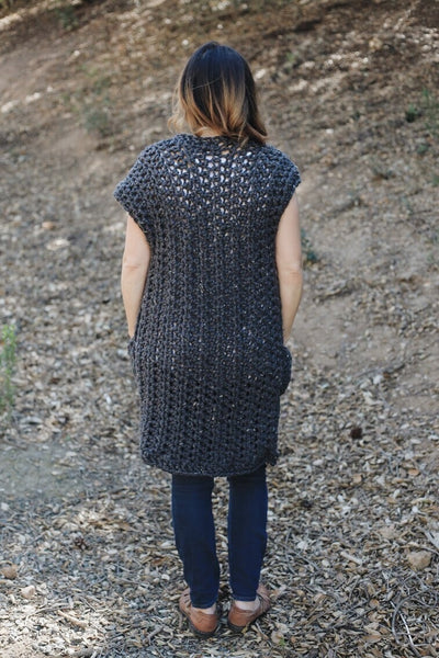 Crochet Kit York Sleeveless Cardigan – Lion Brand Yarn